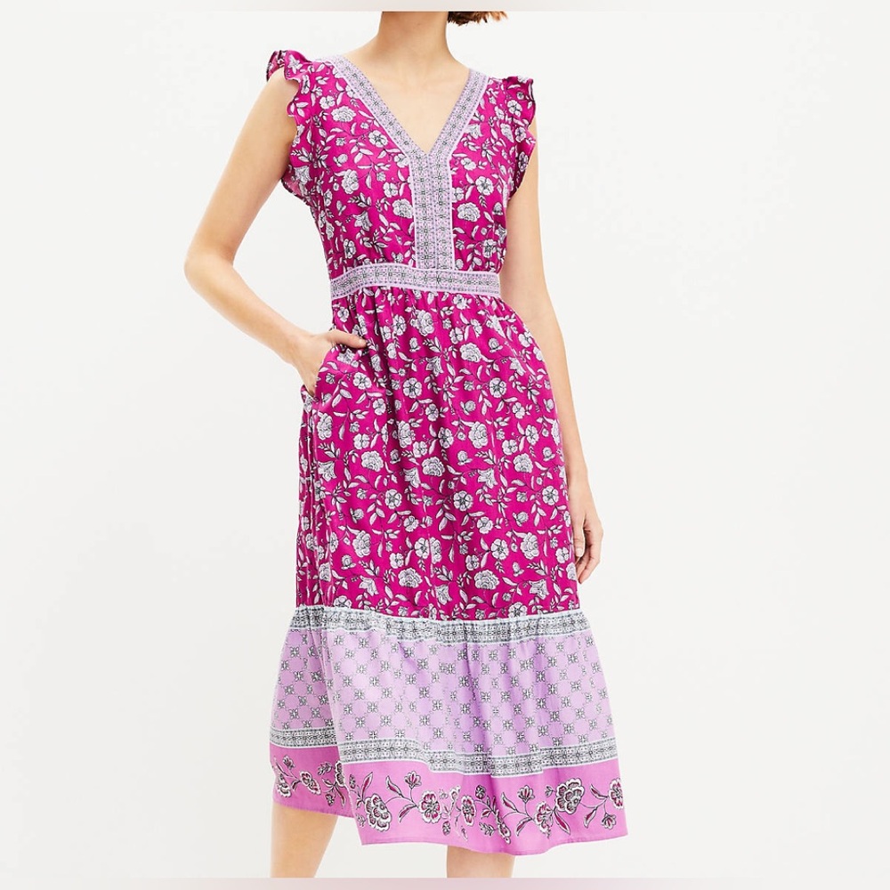 Woman’s Size 14 Loft Purple Pink Prairie Dress
Available until 6/1/25 sold